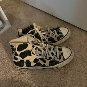 cow print converse